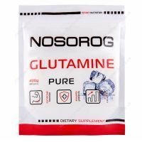 Glutamine Powder (Л-глутамин), 400 г, без вкуса, Nosorog