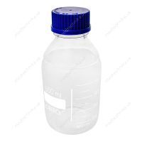 Бутыль для реактивов, 500 мл, с градуировкой и крышкой, светлое стекло, Ridni