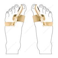 Вальгусная ночная шина Halux Valgus Bandage (правая), Uriel 388
