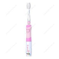 Электрическая детская звуковая зубная щетка Vega Kids VK-400P LIGHT-UP, розовая