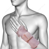 Бандаж на лучезапястный сустав, эластичный, левый, Variteks 307