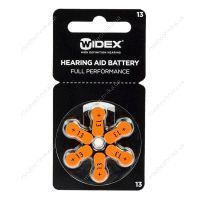 Комплект батареек к слуховому аппарату, PR48, размер 13, 1,45 V, 6 шт., Widex
