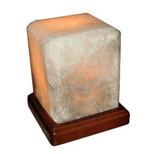 Соляная лампа "Кубик", без упаковки, дерево, 2 кг