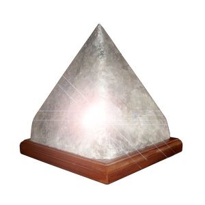 Соляная лампа "Пирамида", на деревяной подставке, 4-6 кг