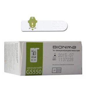 Тест-полоски к глюкометру Bionime Rightest 550, 10 шт.