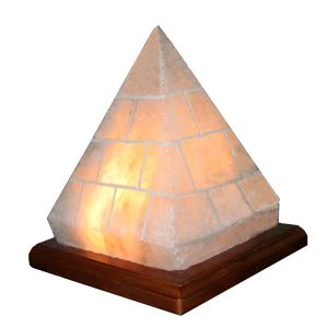 Соляна лампа "Старовинна піраміда", на дерев'яній підстаці, 4-6 кг