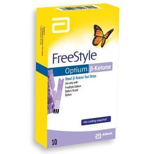 Тест-полоски к глюкометру Abbott FreeStyle Optium β-Ketone, 10 шт. (для моделей Optium Xceed и FreeStyle Optium)