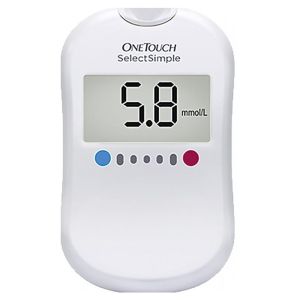 Глюкометр One Touch Select Simple System (10 тест-смужок, 10 ланцетів, автоматична ручка для проколу)