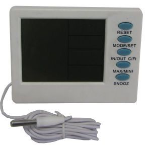 Термометр цифровой Т-04 с функциями: гигрометр, часы, календарь, будильник