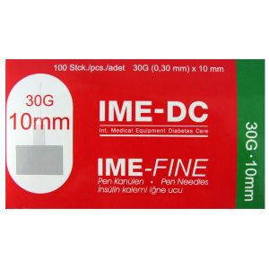 Ланцеты (иглы) IME-FINE 31G (0,3 мм) x 10,0 мм, 100 шт.