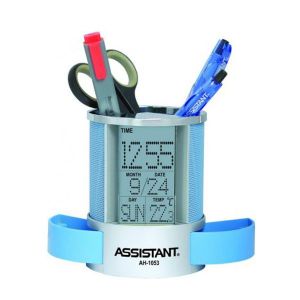 Підставка для ручок із годинником і функцією вимірювання температури ASSISTANT AH-1053