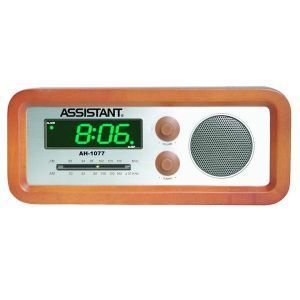 Настольные часы с FM-радиоприемником Assistant AH-1077 Green