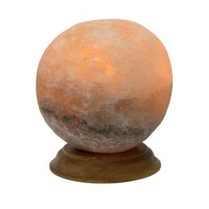 Соляна лампа "Куля мала", дерево, 2,1 кг