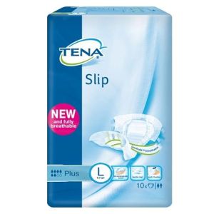 Подгузники TENA Slip Plus Large, в талии 92-144 см (10 шт.)