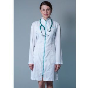 Жіночий медичний напівприлеглий халат 32G