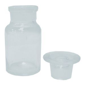 Бутыль для реактивов 60 мл, с пробкой и широким горлом (светлое стекло), Стеклоприбор