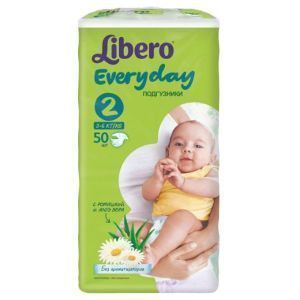 Подгузники детские Libero Everyday Mini 2 (3-6 кг), 50 шт.