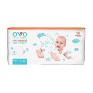 Пеленки впитывающие OVO, 60х60, 30 шт.