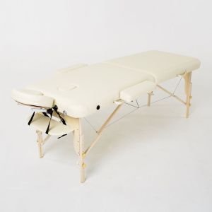 Масажний стіл Cleopatra FMA206A-1.2.3 S, 2-секційний, світло-бежевий, RelaxLine