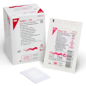 Пластырь стерильный 3M Medipore + Pad 3562E, гипоаллергенный, 5х7,2 см