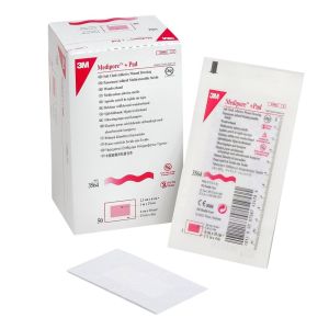 Пластир стерильний 3M Medipore+Pad 3564E, гіпоалергенний, 6х10 см