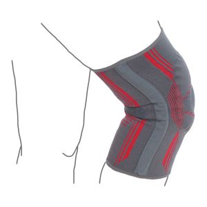 Бандаж на коленный сустав вязанный эластичный усиленный, Remed R6104