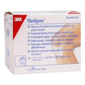 Пластырь на бумажном лайнере 3M Medipore 2991/2, 10х10 см