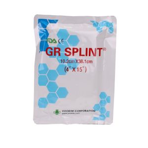 Ортопедический медицинский бинт GR Splint 4”x15 из полиэстера, белый
