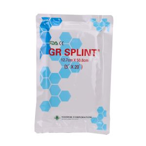 Ортопедический медицинский бинт GR Splint 5”x20 из полиэстера, белый