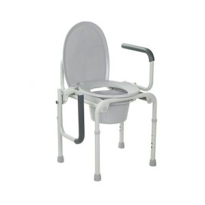 Стальной стул-туалет с откидными подлокотниками OSD-2108d