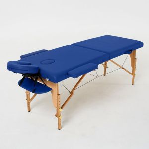 Массажный стол RelaxLine FMA201A-1.2.3 (Laguna), темно-синий, деревянный