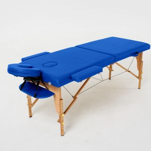 Массажный стол RelaxLine FMA201A-1.2.3 (Laguna), синий, деревянный