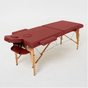 Массажный стол RelaxLine FMA201A-1.2.3 (Laguna), бургундия, деревянный
