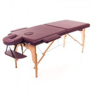 Масажний стіл Laguna FMA201A-1.2.3, 2-секційний, бузковий, дерев'яний, RelaxLine