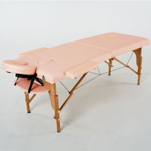Массажный стол RelaxLine FMA201A-1.2.3 (Laguna), светло-розовый, деревянный