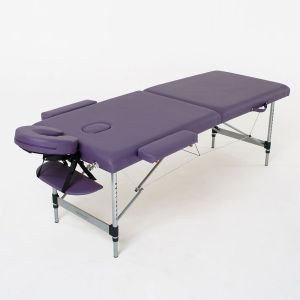 Масажний стіл Florence FMA252L-1.2.3, 2-секційний, фіолетовий, алюмінієвий, RelaxLine