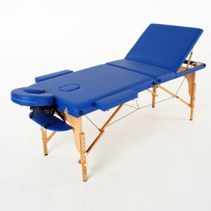Массажный стол RelaxLine Barbados FMA301A-1.2.3, темно-синий, деревянный