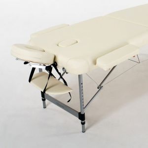 Массажный стол RelaxLine Belize FMA356L-1.2.3, светло-бежевый, алюминиевый