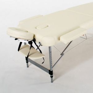 Масажний стіл RelaxLine Queen FMA306A-1.2.3, світло-бежевий, алюмінієвий