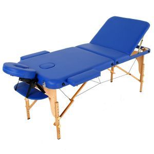 Массажный стол RelaxLine Malibu FMA306A-1.2.3, темно-синий, деревянный