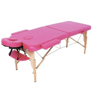 Масажний стіл RelaxLine Bali FMA206L-1.2.3, рожевий, дерев'яний
