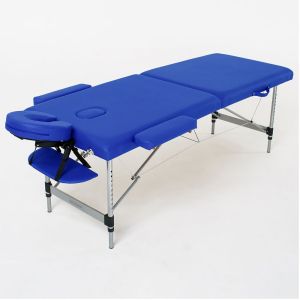 Масажний стіл Florence FMA252L-1.2.3, 2-секційний, темно-синій, алюмінієвий, RelaxLine