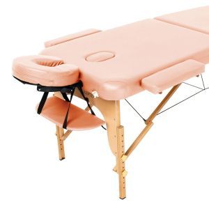 Массажный стол RelaxLine Malibu FMA306A-1.2.3, светло-розовый, деревянный