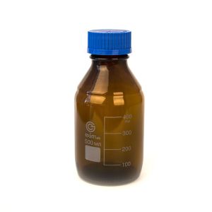 Бутыль для реактивов, 500 мл, с пробкой (темное стекло), Eximlab