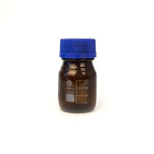Бутыль для реактивов, 100 мл, с пробкой (темное стекло), Eximlab