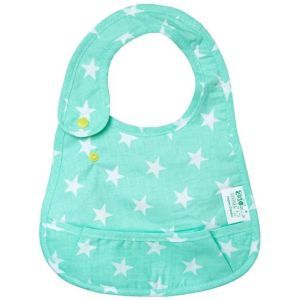 Детский слюнявчик с кармашком ЭКОПУПС Eco Cotton 21х30 см (звездочки)