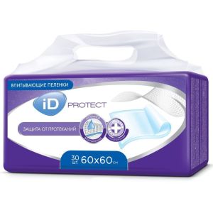 Пелюшки для дорослих ID Protect Underpads Plus, 60x60, №30