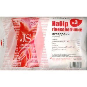 Набор гинекологический осмотровый JS №3, одноразовый