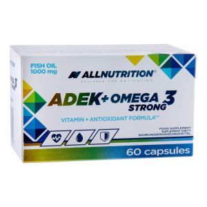 Комплекс Adek + Omega-3 Strong, 60 капсул, All Nutrition