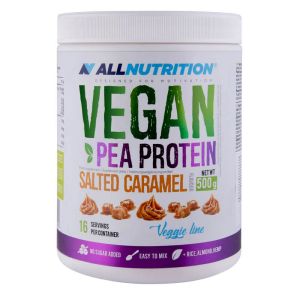 Протеин веганский гороховый, 500 г, со вкусом соленой карамели, All Nutrition